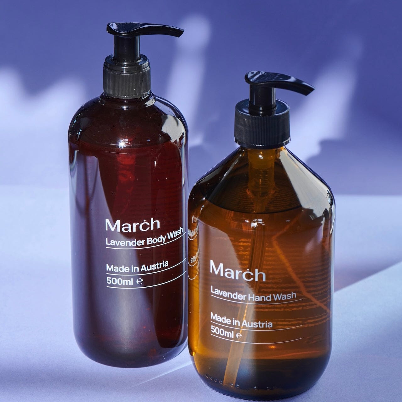 Lavender Hand Wash 500ml + Body Wash 500ml Bundle Bundle March Care 